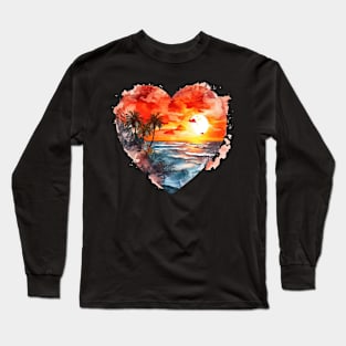 Beach Sunset 3 Long Sleeve T-Shirt